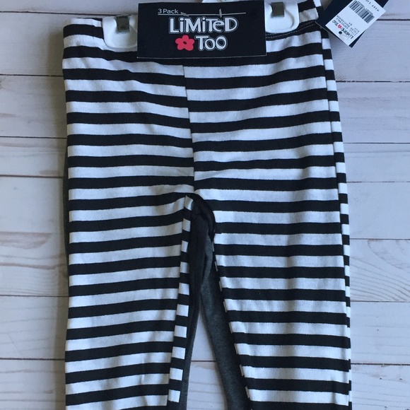 New with Tags Limited Too Girls Leggings 3 Pack - Picture 3 of 5